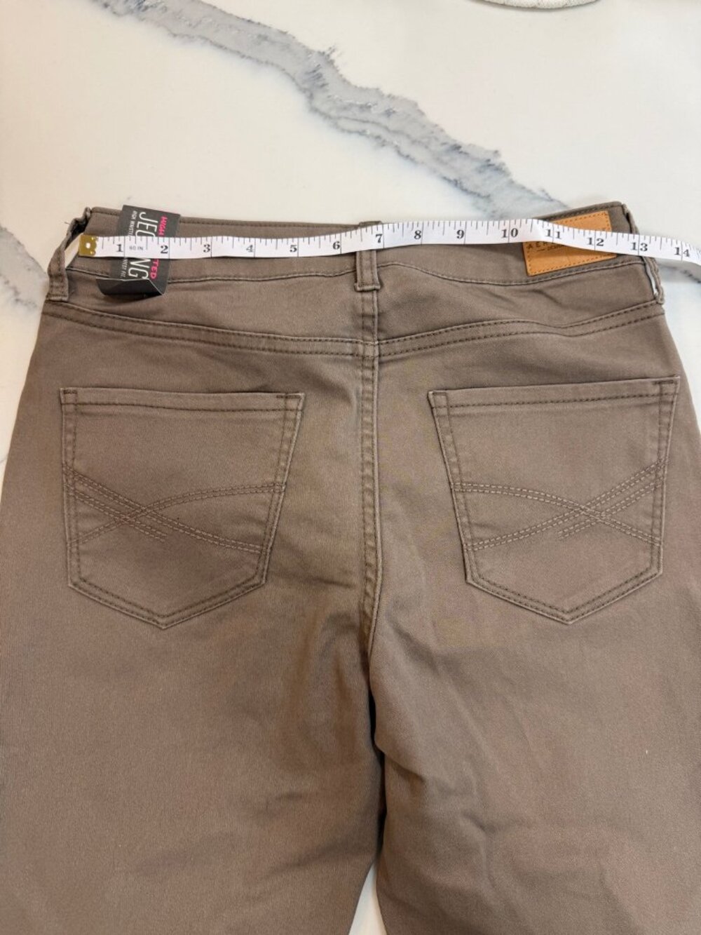 Aeropostale Brown High Waisted Jegging Jeans Womens 2R